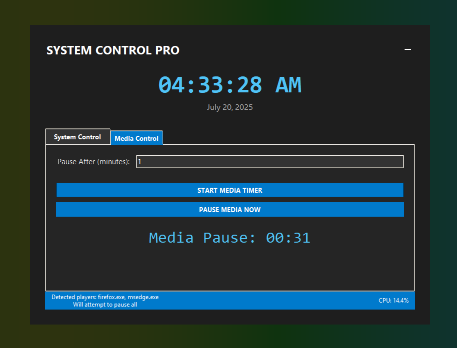 PowerPause System Tray Icon